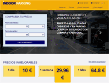 Tablet Screenshot of parkingindoor.com